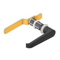 MODULAR SOLUTIONS PART<br>1/4 TURN L-HANDLE W/ EGRESS SAFETY HANDLE